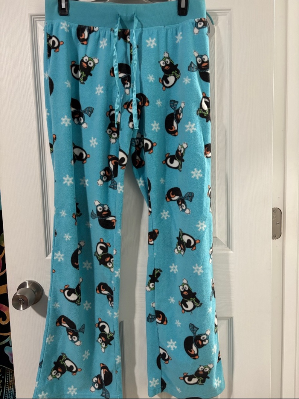 Aeropostale Blue Penguin Fleece Pajama Pants
